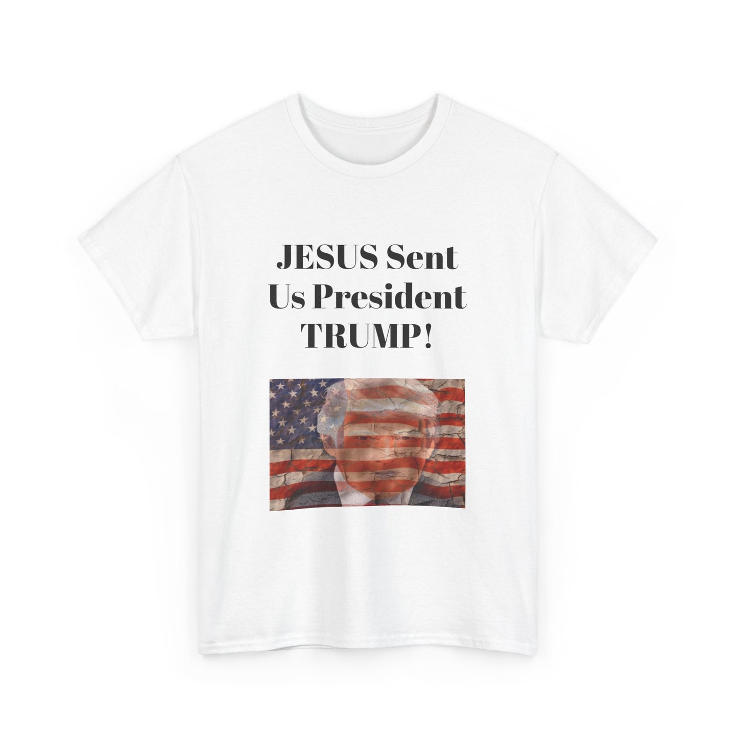 Jesus Sent us Trump! BLESSED unisex heavy cotton tee