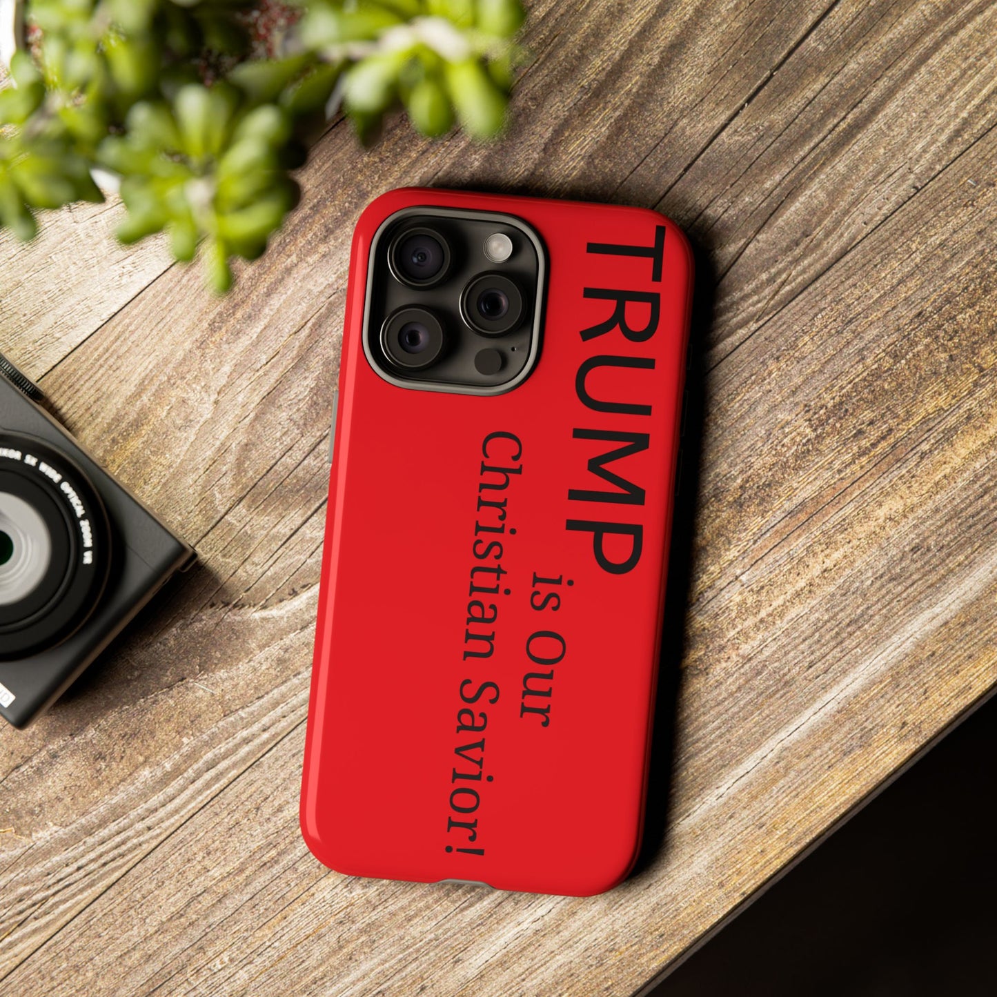 Trump is Our Christian Savior BLESSED phone case