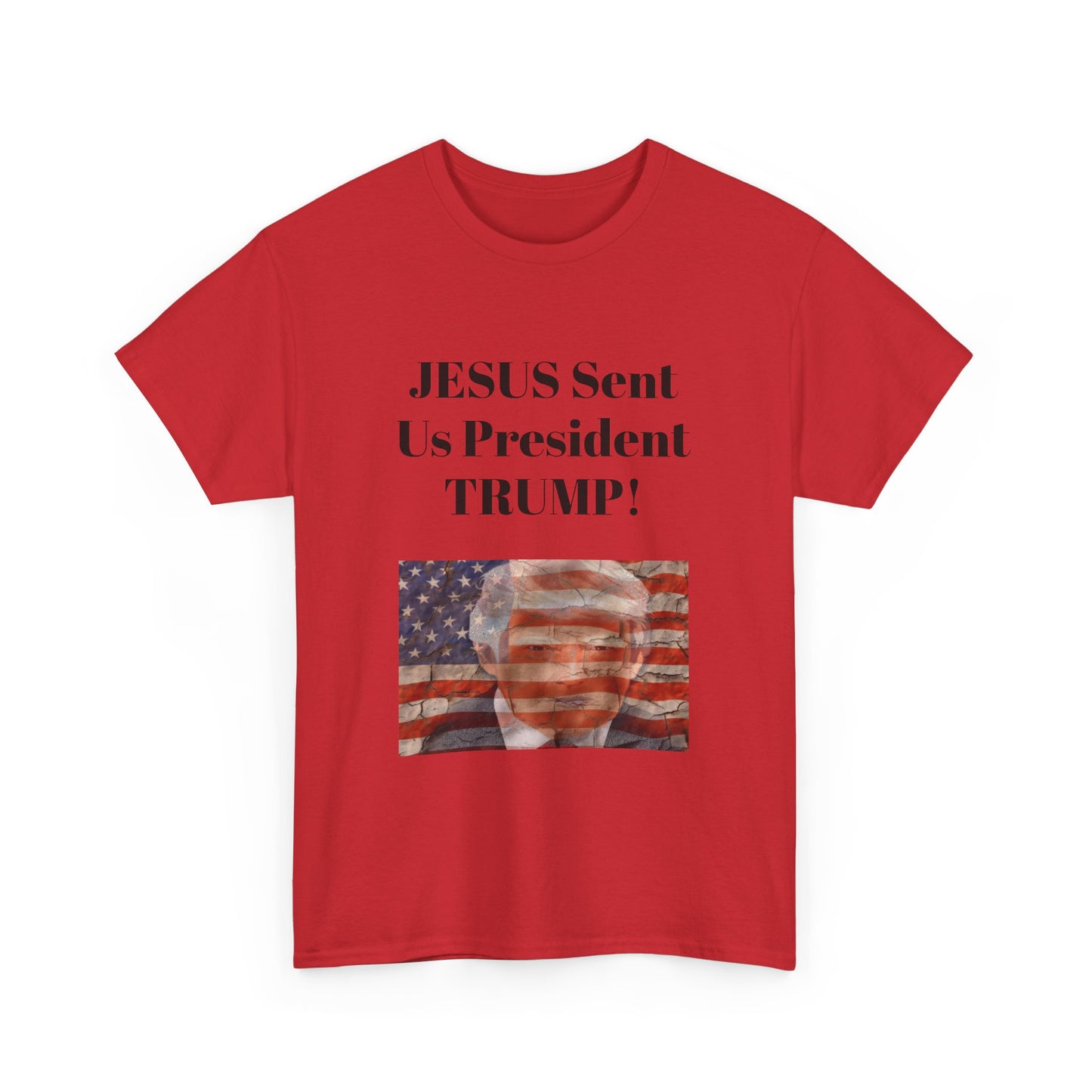 Jesus Sent us Trump! BLESSED unisex heavy cotton tee