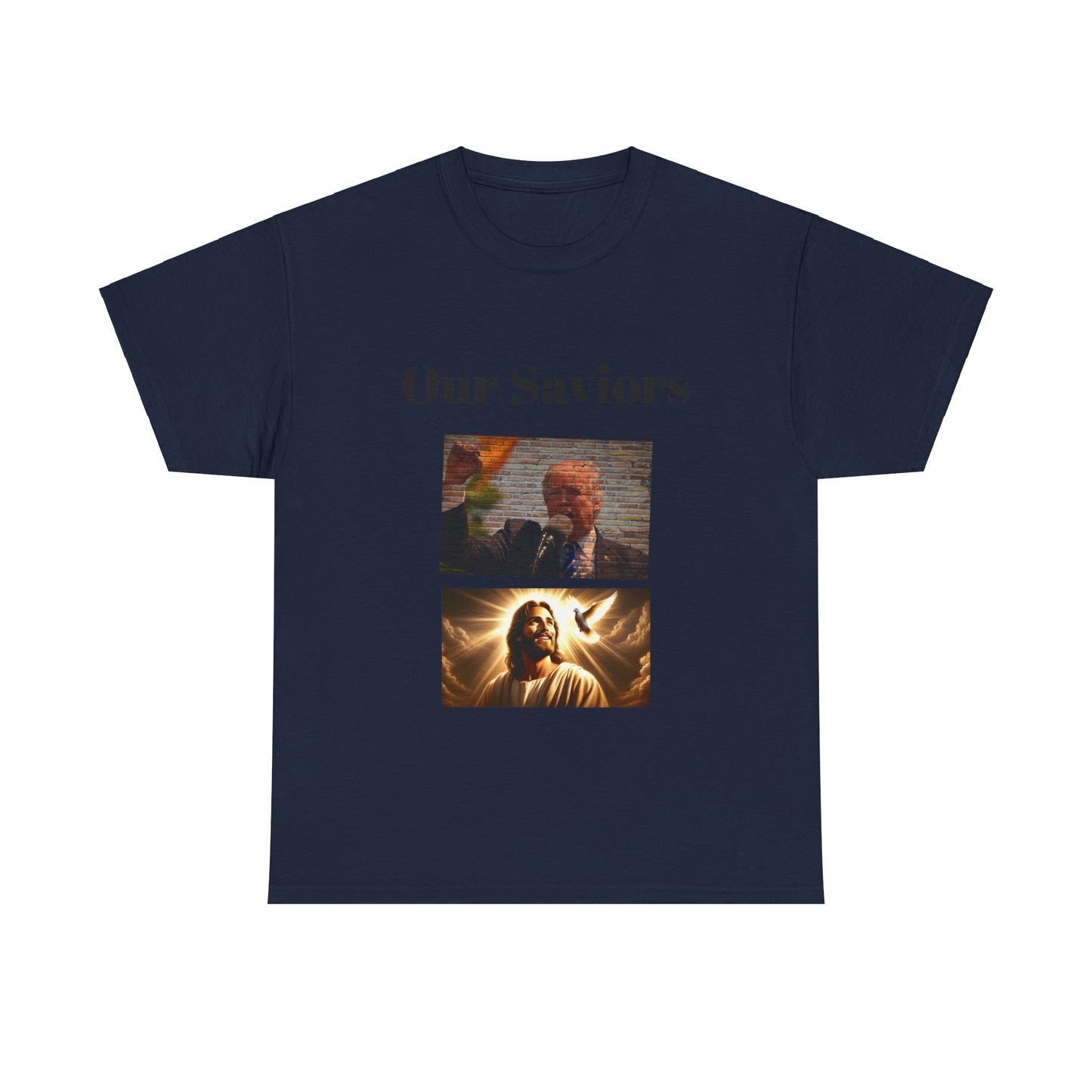 Our Saviors Jesus and Trump BLESSED unisex heavy cotton tee